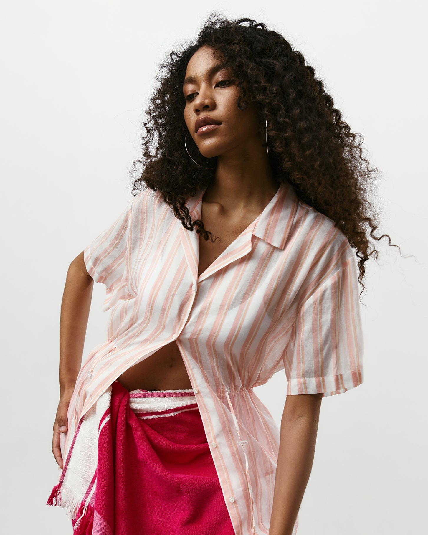 #colour_Flamingo Pink Stripe